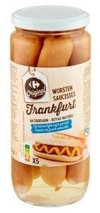 Carrefour Original Saucisses Frankfurt Boyau Naturel