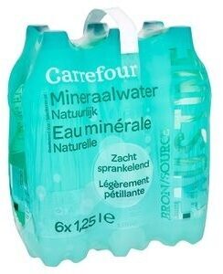 Eau minérale naturelle - Légèrement pétillante - Source Faustine front packaging