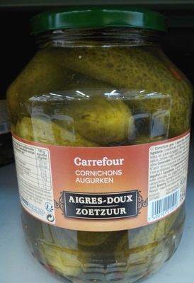 Cornichons Entiers Aigres-Doux
