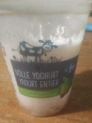 Yaourt entier pomme canelle carrefour