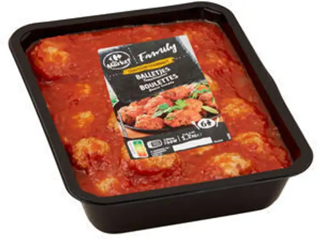 Carrefour The Market Traiteur Gourmet Boulettes Sauce Tomate front packaging