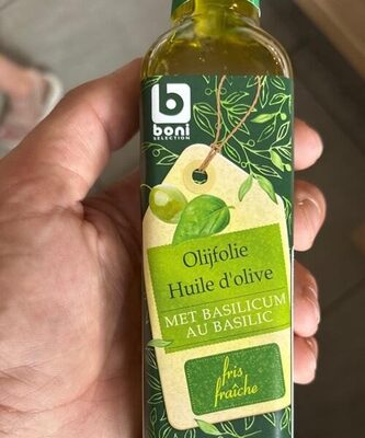 Huile d’olive au basilic