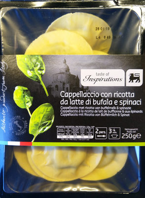 Cappellaccio à la ricotta de lait de bufflone et aux épinards