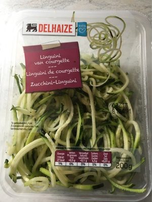 Linguini de courgettes front packaging