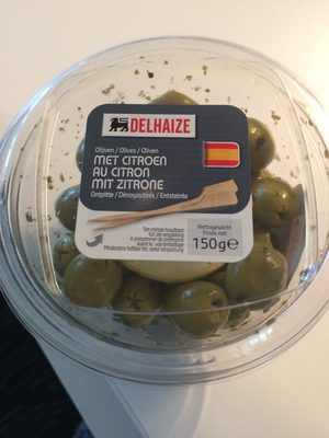 Olives au citron front packaging