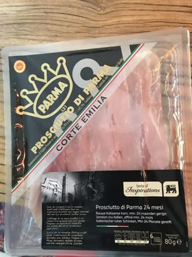 prosciutto di parma front packaging
