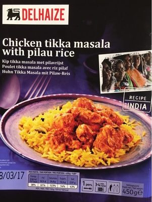 Chicken Tikka Masala With Pilau Rice front packaging