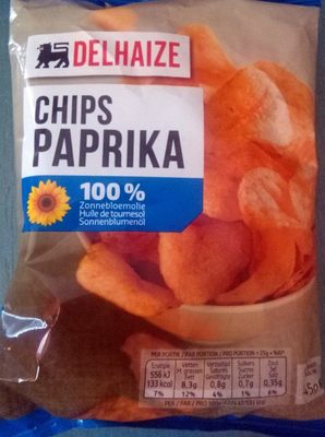 Chips paprika front packaging