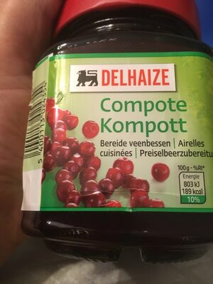 Compote airelles front packaging