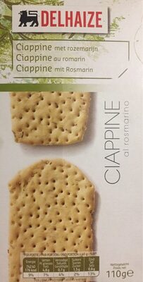 Ciappine au romarin front packaging