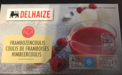 Framboise coulis front packaging