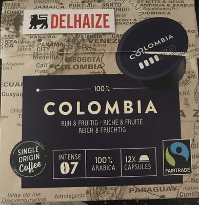 Café colombia front packaging