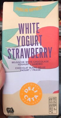 White yogurt strawberry