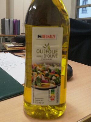 Huile d'olive culinaire front packaging