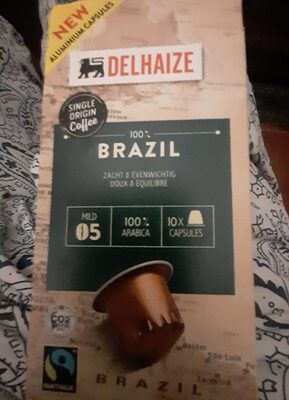 Capsule aluminium café BRAZIL front packaging