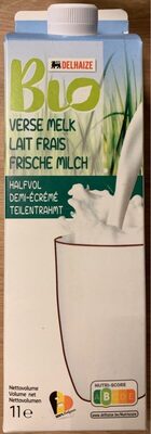 Lait frais demi-écrémé front packaging