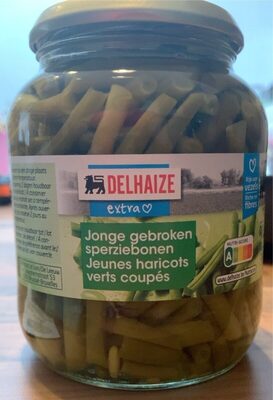 Jeune haricots verts coupés