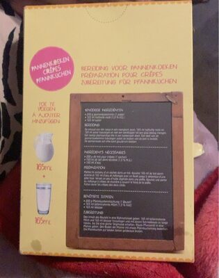 Mix voor pannenkoeken front packaging