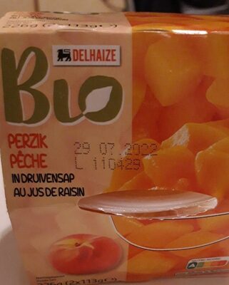 Pêche au jus de raisin