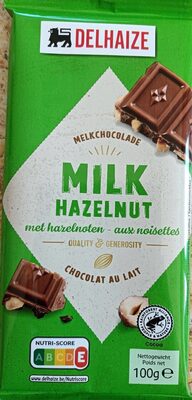 Chocolat au lait aux noisettes
