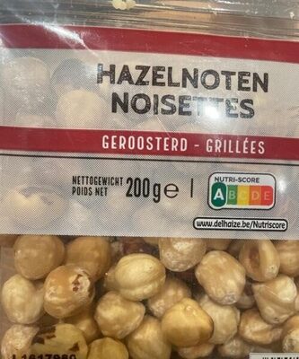 Hazelnoten geroosterd
