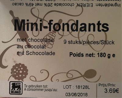 Mini Fondants front packaging