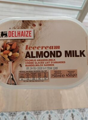 Almond Milk - Ice Cream front packaging