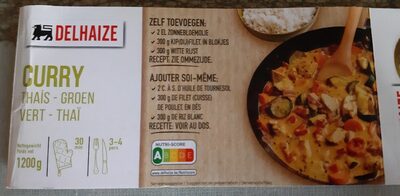 Curry vert-thaï front packaging