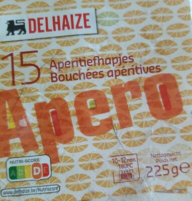 Bouchées apéritives front packaging