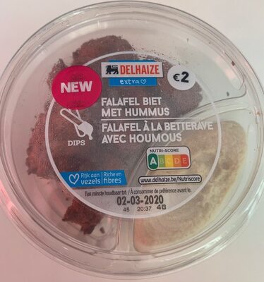 Falafel à la betterave avec houmous