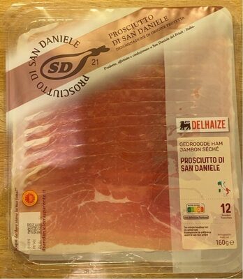 Prosciutto di san daniele dop front packaging