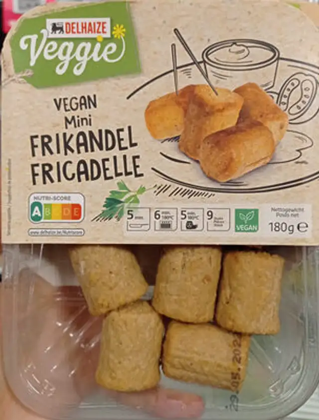 Vegan mini fricadelle front packaging
