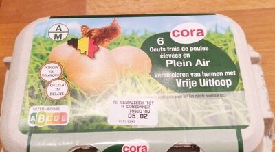 Œufs frais de poules élevées en plein air