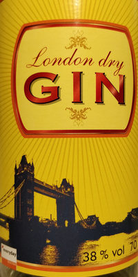 london dry gin front packaging