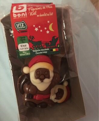 Figurines de Père Noël au chocolat au lait