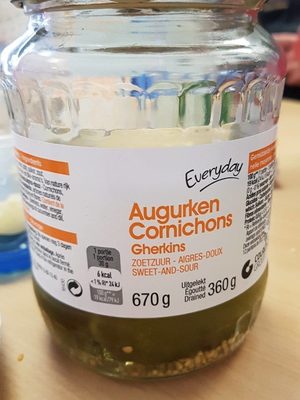 Cornichons front packaging