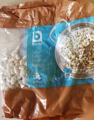 Haricots blancs front packaging