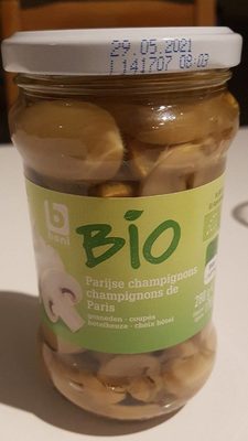 Champignons de Paris front packaging