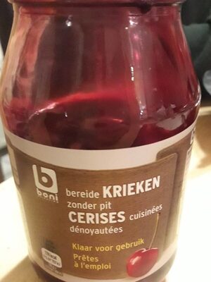 Cerise cuisinée denoyautees