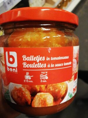 Boulettes à la sauce tomate front packaging