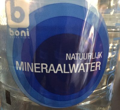 Eau minérale front packaging