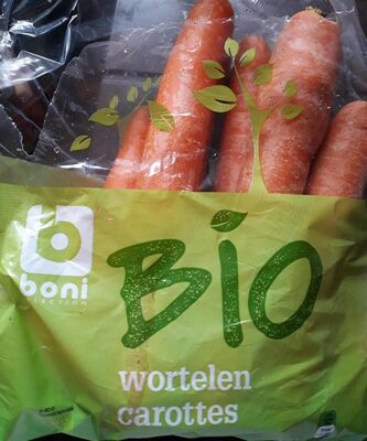 Carottes bio boni front packaging