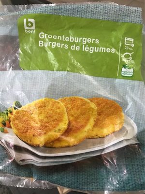 Burgers de légumes front packaging
