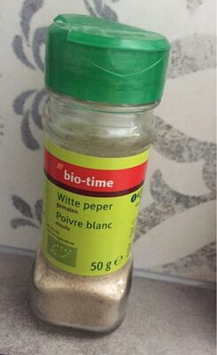 Poivre blanc bio-time front packaging