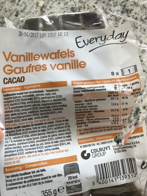 Gaufres vanille cacao