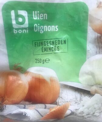 Oignons émincés front packaging
