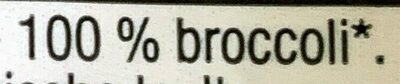 Fleurettes de brocoli ingredients label