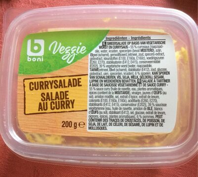 Salade au curry veggie front packaging