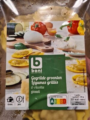 Girasoli légumes grillés & Ricotta front packaging