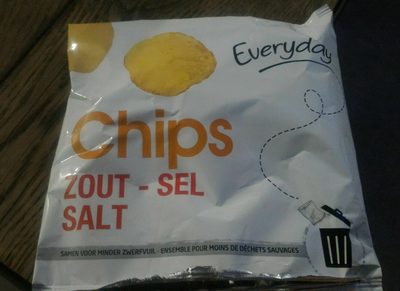 Salted potato crisps